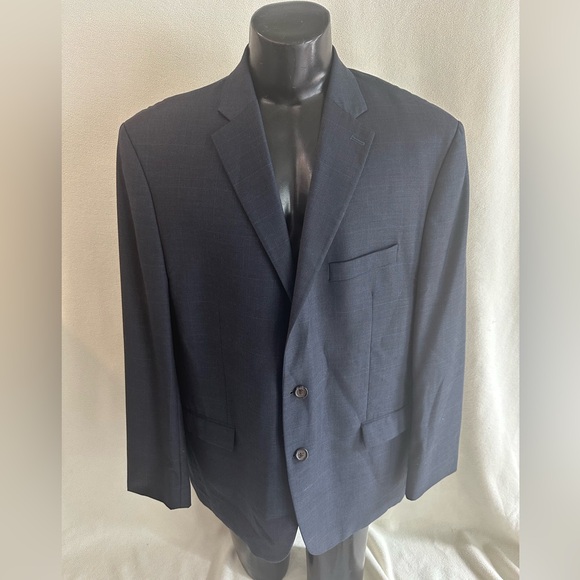 Lauren Ralph Lauren Blazer Men’s 48R 100% Wool Blue Sport Coat Union Made - Picture 1 of 1